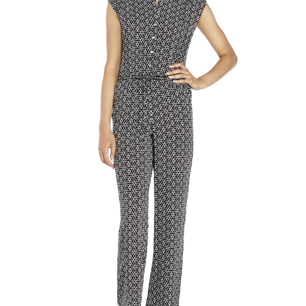 Max Studio IKAT long pants Romper Jumpsuit